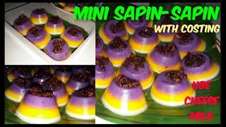 SAPIN SAPIN Pinoy kakanin mini sapin sapin Flavored with Ube halayacheeseand milk Foodypar [upl. by Krilov344]