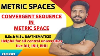 metric spaces  convergent sequence in metric space  limit of a sequence in metric space [upl. by Bronez]