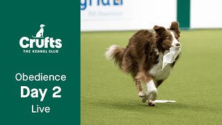 Obedience Day 2 LIVE  InterRegional Obedience  Crufts 2023 [upl. by Oicam]