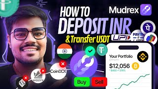 How To Deposit amp Transfer Crypto Mudrex Exchange  Mudrex Best Crypto Exchange Buy USDT Using UPI [upl. by Acissey]