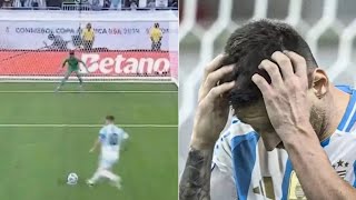 LIONEL MESSI MISSES PENALTY  Copa America 2024 [upl. by Horsey]