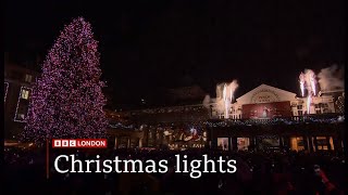 Covent Garden Christmas Lights in London are switched on for this year UK 12Nov2024 [upl. by Edik]