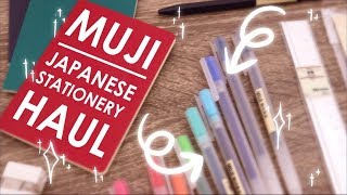 MUJI HAUL  Testing Japanese Stationery [upl. by Notgnirrab593]