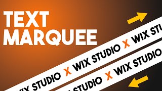 How To Add Text Marquee on Your Website in Wix Studio [upl. by Briant]