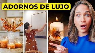 ADORNOS MODERNOS PARA OTOÑO 😱 Decoración Lujosa y Elegante [upl. by Neddy]