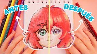 ¡Cómo PINTAR BONITO con LÁPICES DE COLORES 🌈 ¡Incluso escolares TUTORIAL Y TIPS de coloreado ✏️ [upl. by Mclaurin]