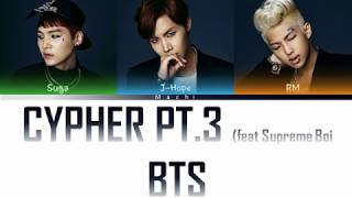 BTS 방탄소년단 Rap Line  Cypher pt3 KILLER feat Supreme Boi  Color Coded Lyrics  HanRomEng [upl. by Johannes]