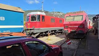 Jubiläum 60 Jahre Re 44 18 Impressionen und Eindrücke vom Festgelände beim Bahnhof Balsthal SO [upl. by Eyoj]