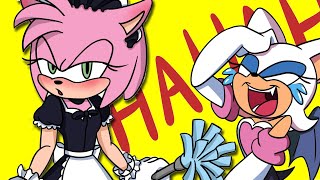 Amy Rose is at your service  Sonic Comic Dub Short [upl. by Nnylahs]