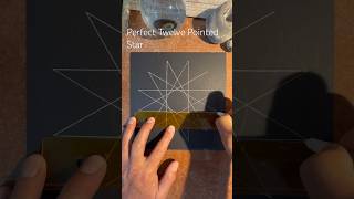 How to draw the Prefect Twelve Pointed Star from a Dodecagon Fast [upl. by Yhtorod]