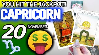 Capricorn ♑️🤑 YOU HIT THE JACKPOT💲💲 horoscope for today NOVEMBER 20 2024 ♑️ capricorn tarot [upl. by Olmstead]