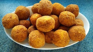 Çıtır Çıtır Patates Topları Tarifi  Potato Balls Recipe  Bizim Terek Yemek Tarifleri [upl. by Ahseyk857]