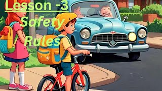 4TH CLASS ENGLISH LESSON3SAFETY RULES EASY READING WITH SOLVED ANSWERS [upl. by Hillhouse]