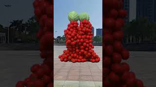 Fruit and vegetable collision special effects visual effects decompression visual feast interest [upl. by Ihcehcu84]