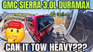 Can The GMC Sierra 1500 30L Duramax LM2 Tow Heavy Let’s See [upl. by Anilehcim]