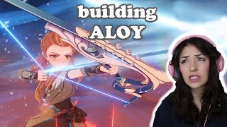 why I started playing Genshin building Aloy  Genshin Impact Aloy vs Pyro Regisvine [upl. by Itisahc]