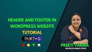 Header And Footer In WordPress Website Tutorial [upl. by Kcirdek111]