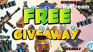 Fortnite STW Live Giveaway 144 TrapsGunsMats  Creator Code charliechaos [upl. by Dazhehs]