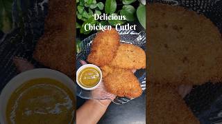 Crispy Delicious Chicken Cutlet food youtubeshorts viralvideo foodlover chikencutlet youtuber [upl. by Annawd]