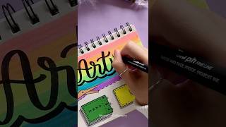 Colorful Front Page Design Art 🌈 shorts nhuandaocalligraphy frontpage [upl. by Jada253]