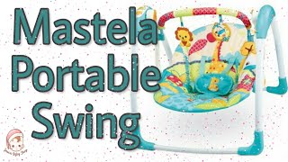 Ayunan Bayi Otomatis  Mastela Deluxe Portable Swing Review [upl. by Latreshia]