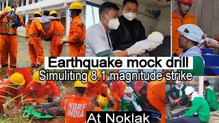 Earthquake Mock Drill at Noklak conducted by DDMA [upl. by Aeret]