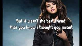 Selena Gomez  I wont apologize Lyrics [upl. by Ayn]