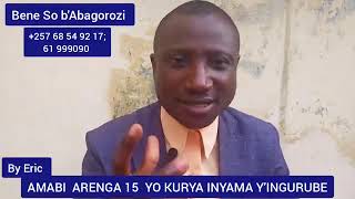 AKABENZI BAMWE NTIBAKIVUGA INGURUBE  Dore amabi yayo by Eric [upl. by Orlina]