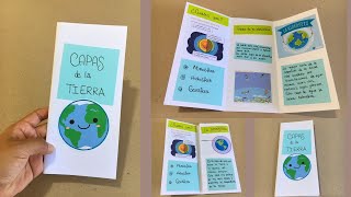 Tríptico tamaño A4 a mano  Paso a paso [upl. by Jadda]