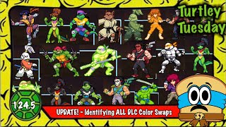 Update  Identifying ALL Shredders Revenge Character Color Swaps [upl. by Galven]