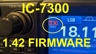 Icom IC7300 Firmware v142 NEW FEATURE [upl. by Llewkcor361]