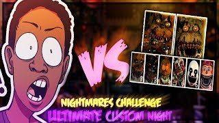 FNAF 4 NIGHTMARES VS CIST  ULTIMATE CUSTOM NIGHT FIVE NIGHTS AT FREDDYS [upl. by Leiahtan]