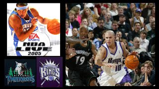 Timberwolves vs Kings  NBA Live 2005 [upl. by Aliza]