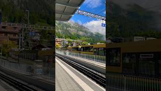 🇨🇭Wengen train station is the world most beautiful station [upl. by Amik]