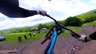 Downhill Mountain Bike POV Course Preview at Windham 2014 [upl. by Matronna]