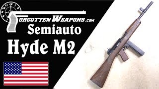 Semiauto M2 Hyde Reproduction The Interim US WW2 Subgun [upl. by Siraval]