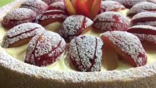 Crostata con farina di riso crema al limone e prugne rosse Gluten free  TUTTI A TAVOLA [upl. by Seve]