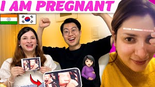 Good News🤰🏻Finding out I am Pregnant  Indian Korean baby coming 👶 [upl. by Justen]