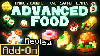 ADVANCED FOOD ADDON For Minecraft Bedrock Edition in depth review [upl. by Gerdeen]