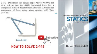 214 Rc Hibbeler Statics 12th  hibbeler  Solutions Manual [upl. by Aisayt843]