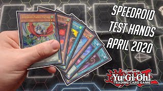 YuGiOh Speedroid Test Hands  Post DUOV April 2020 [upl. by Child103]