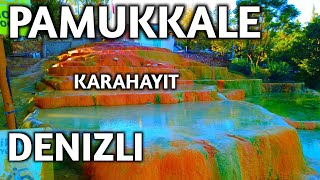 Pamukkale Karahayıt Denizli Türkiye  Karahayit Red Springs  Kırmızı Termal Su [upl. by Nylavad]