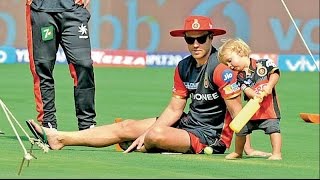 AB de Villiers Son Playing IPL In Chinnaswamy Stadium YouTube 720p [upl. by Nimajaneb]