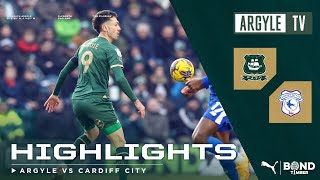 Plymouth Argyle v Cardiff City highlights [upl. by Thomey]