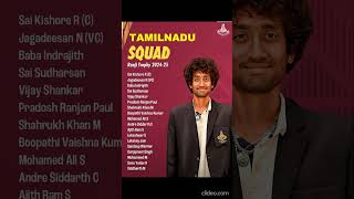 Tamil Nadu Squad For Ranji Trophy 202425 cricket trending [upl. by Allista]