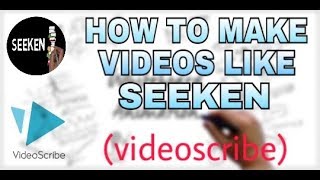 How to make videos like seeken videoscribe hindi [upl. by Nwadrebma]