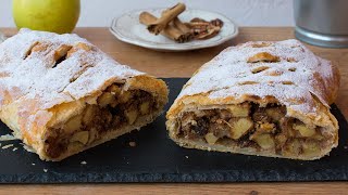 Strudel de manzana fácil con hojaldre [upl. by Kashden]