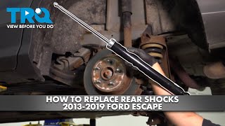 How to Replace Rear Shocks 20132019 Ford Escape [upl. by Jueta]