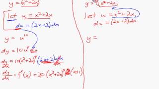 Lesson 37  Differentiation by u Substitution [upl. by Ytok]