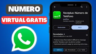 Cómo tener un NÚMERO VIRTUAL GRATIS para WhatsApp [upl. by Marozik239]